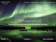 Tablet Screenshot of gronn-energi.no